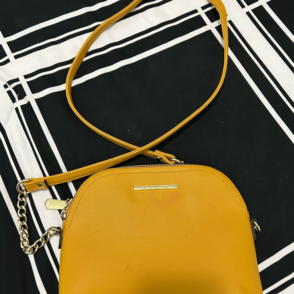 Steve Madden Mustard Yellow Crossbody Bag